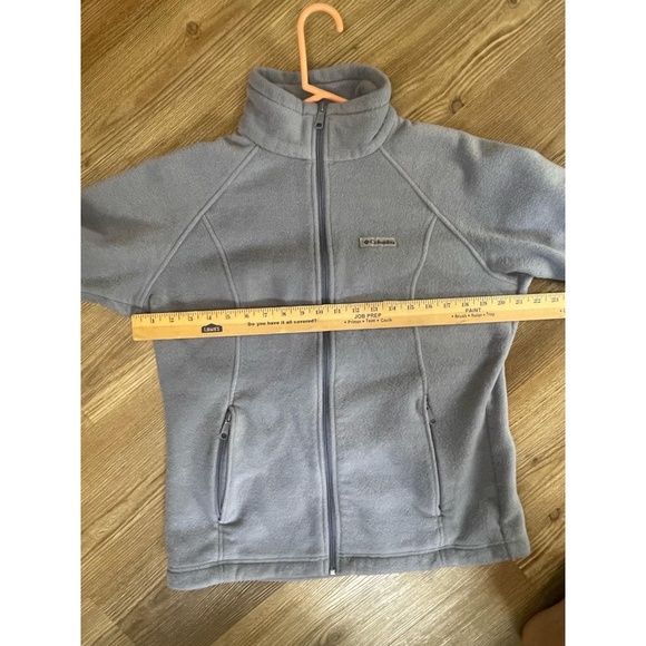 Columbia Women’s Benton Springs Blue Grey Full Zip Fleece Jacket Size Large - Picture 7 of 7